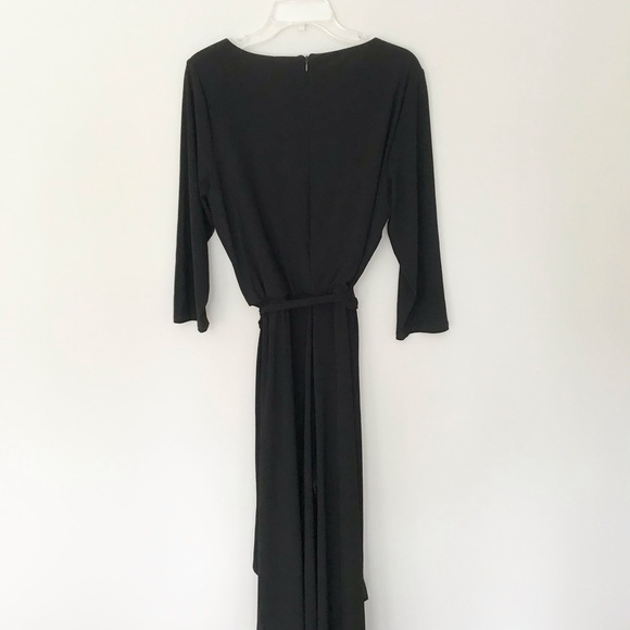 MSK Black wide leg Jumpsuit with 3/4 length sleeves - Picture 6 of 13
